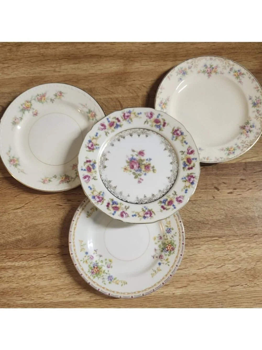 Mismatched Colorful Floral Fine China ~6.5